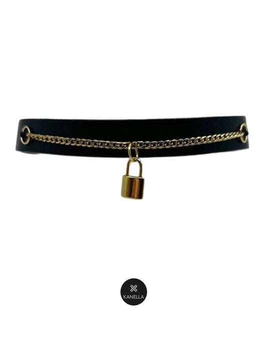 Agape Leather Choker - Kanella Leather