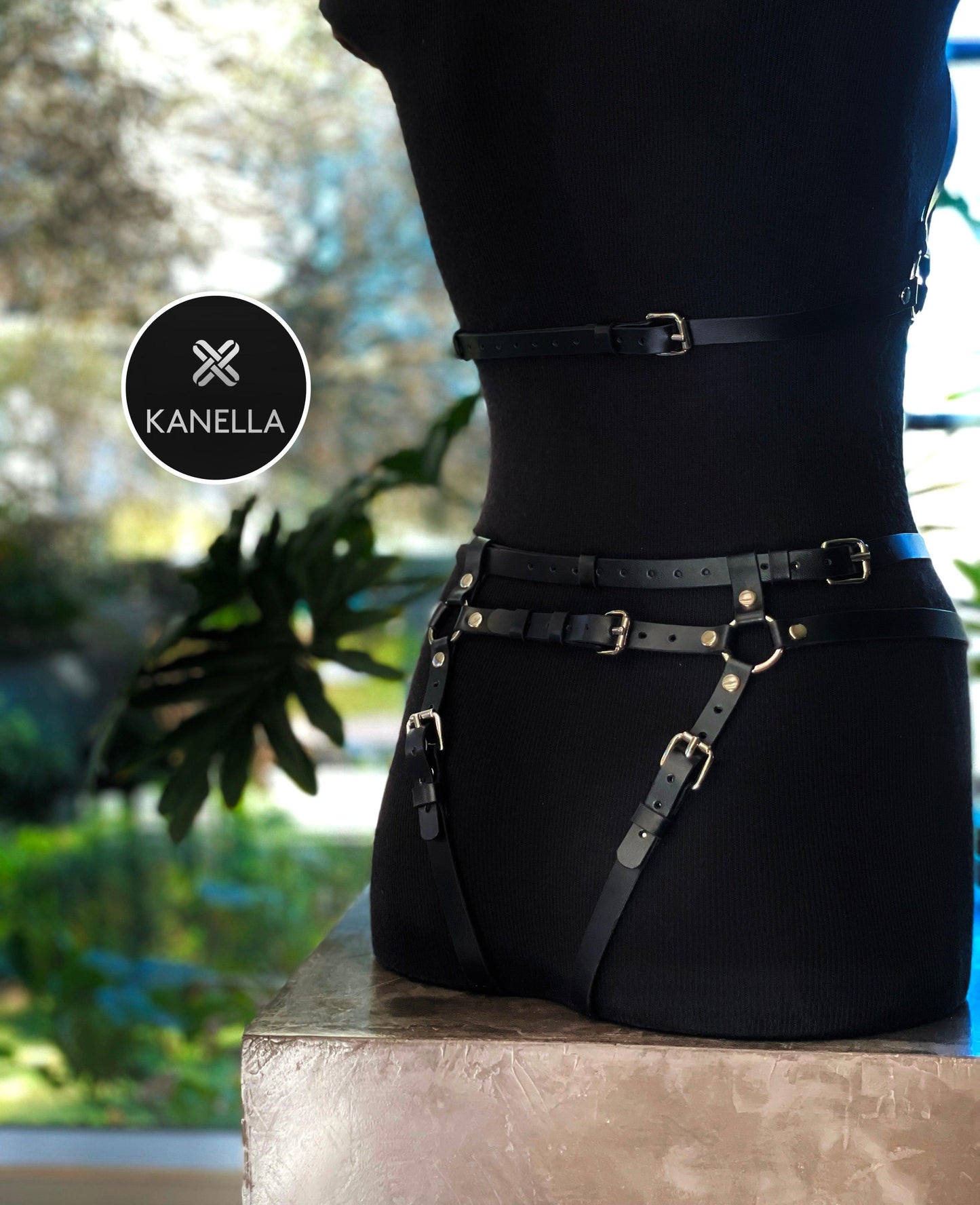 Sapphira Full Body Harness - Kanella Leather